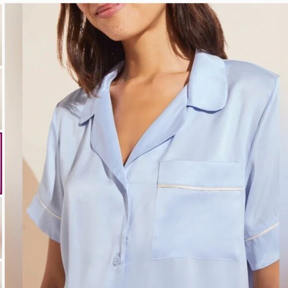 Inez Washable Silk Short PJ Set Small - Picture 7 of 8